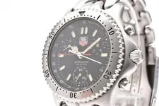[N ] TAG Heuer S/el CG1110-0 Black Dial Date Chronograph Quartz 3