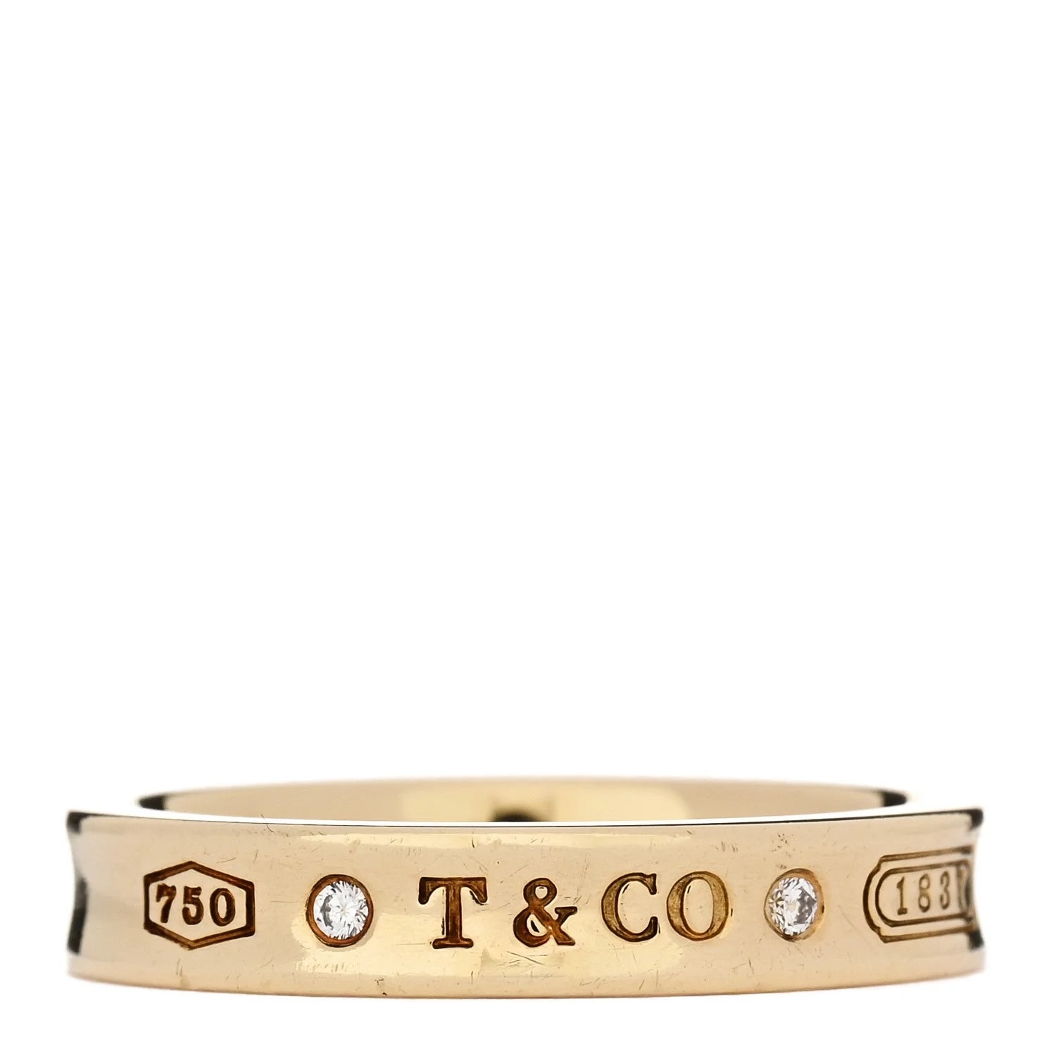 Tiffany & Co. — 18K Yellow Gold Narrow 1837 56 7.5 — Jewelry — resale