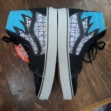 Vtg Vans Sk8-Hi 80's Box True Scuba VN-0D5I3S3 Us10 3