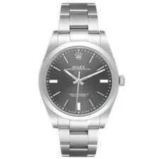 Rolex Oyster Perpetual 39 Steel Rhodium Dial 114300 Box Card 2