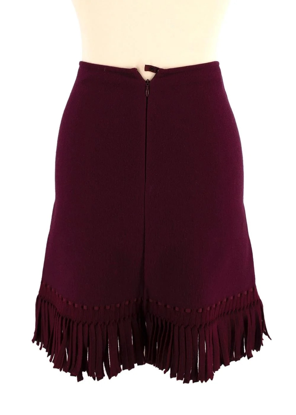 Alaia Fringe Trimmed Mini Skirt 3
