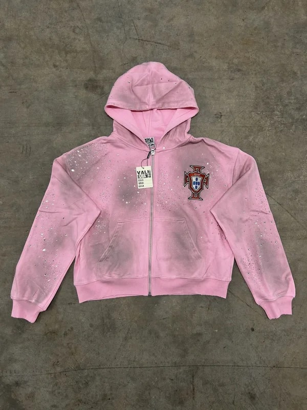 Vale Valley Dreams Pink Cluster Venus Love Zip Up Hoodie — streetwear — resale