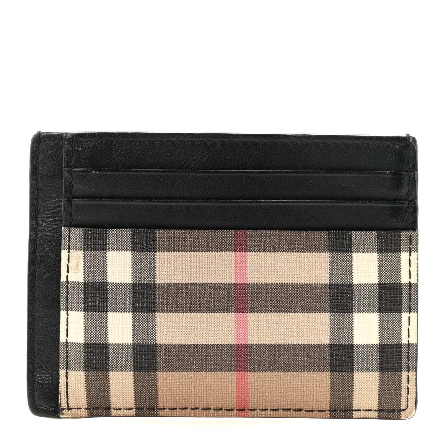 Burberry — Check Money Clip Card Case Archive — Accessory — resale