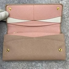 Good Condition Prada Card Long Wallet X From Japan 4