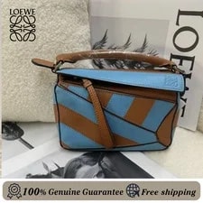 Loewe — Loewe Mini Puzzle Rugby Stripe Satchel in and — Handbag — resale