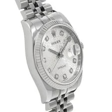 Rolex Datejust 16234G Silver/Diamond Stainless Steel Automatic 36mm #W1235 3