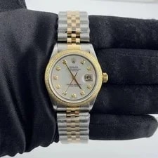 Rolex — 1973 Rolex Datejust 36mm Stainless Steel & Yellow Gold 1601 — Watch — resale