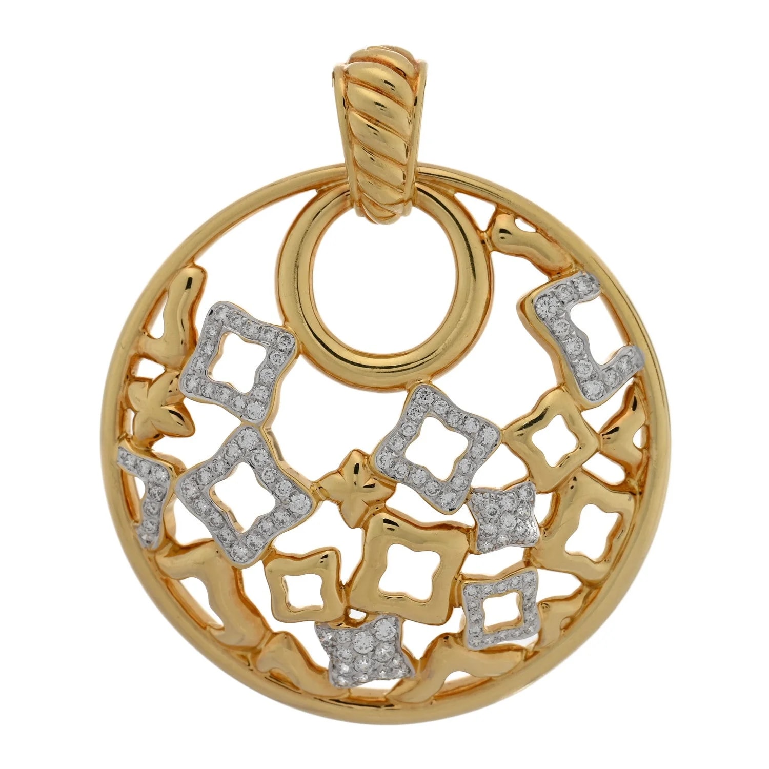David Yurman — 18K Yellow Gold Quatrefoil — Jewelry — resale