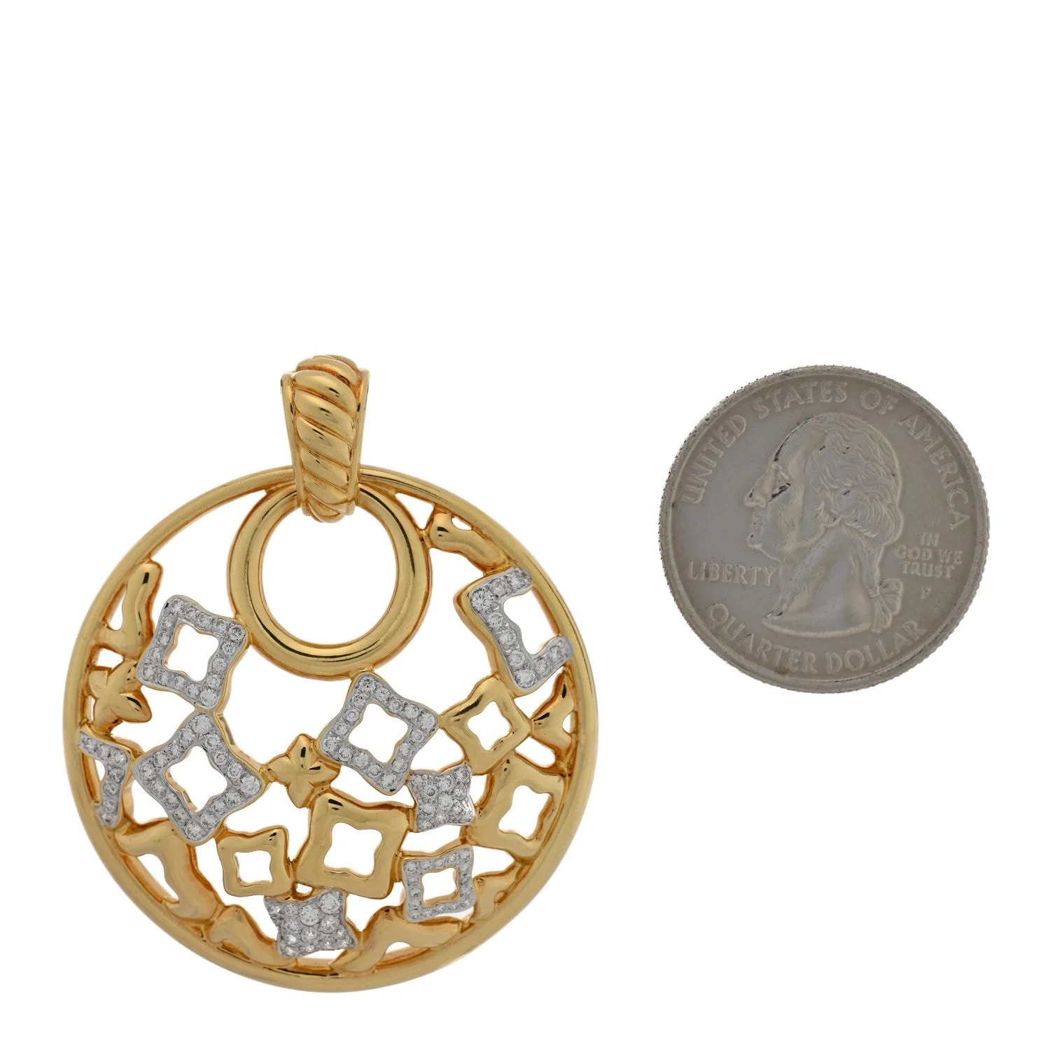 18K Yellow Gold Quatrefoil 2