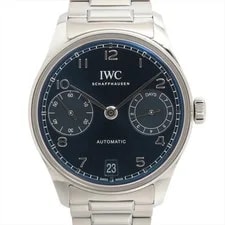 IWC — IWC Portugieser Automatic 42 IW501704 SS AT Blue Dial 1 Extra Link — Watch — resale
