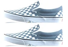 Vans Classic Slip on Color Theory Checker Stormy Weather Shoes 2