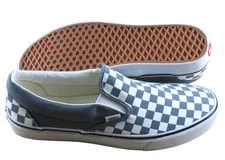 Vans Classic Slip on Color Theory Checker Stormy Weather Shoes 3