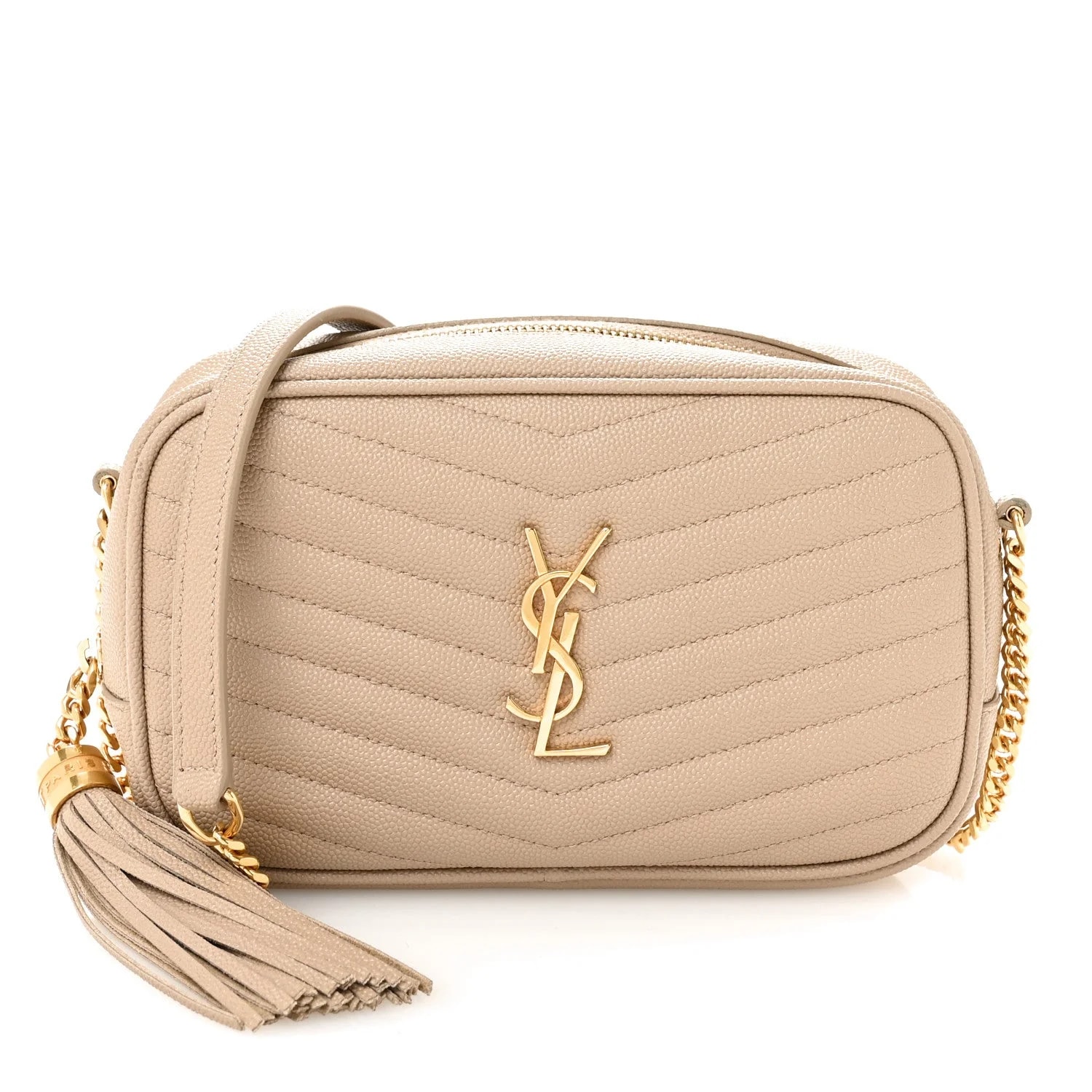 Saint Laurent — Grain de Poudre Mini Lou Camera — Handbag — resale