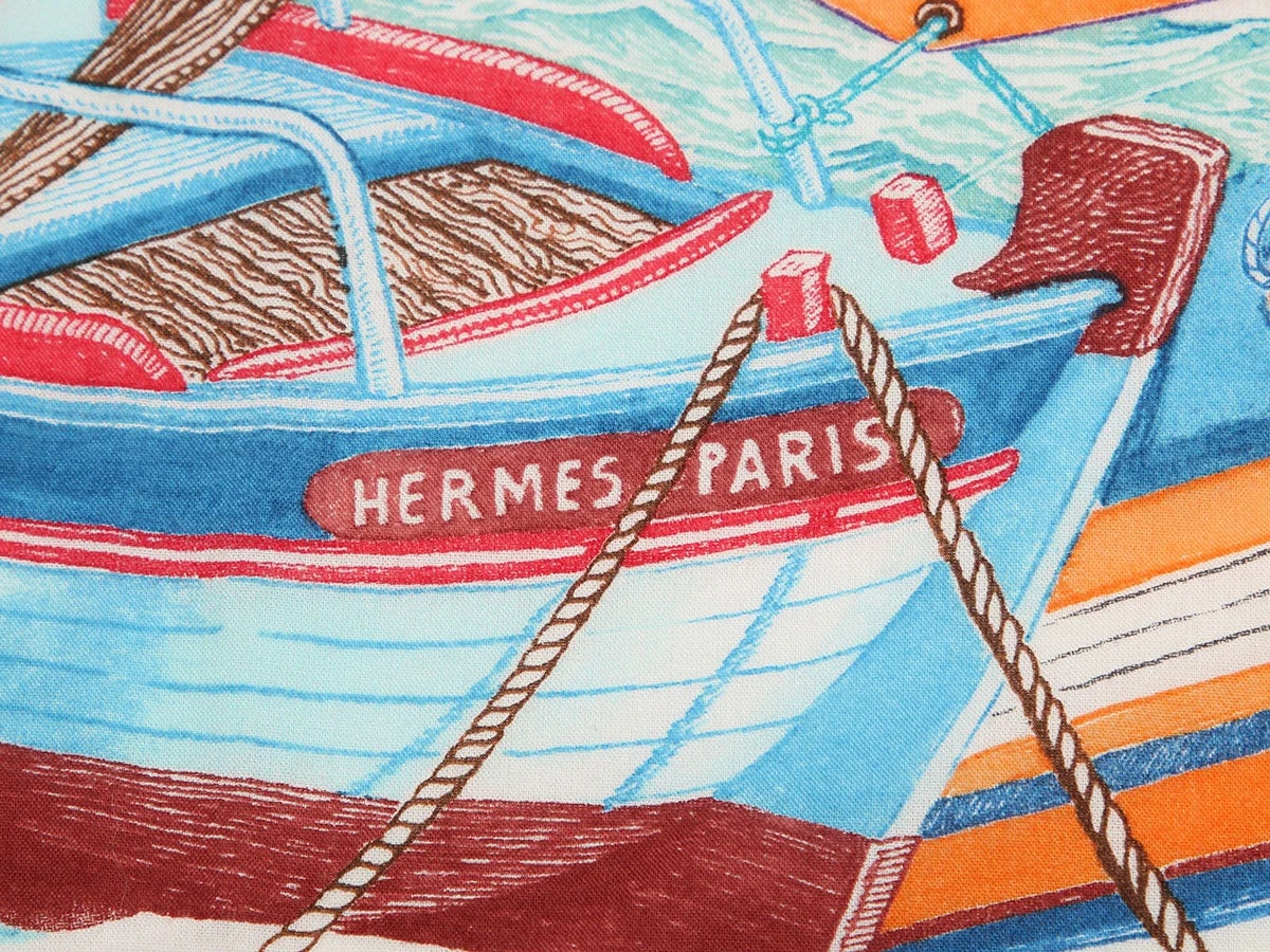 Hermès Bord À Bord Cotton Scarf 80cm 3