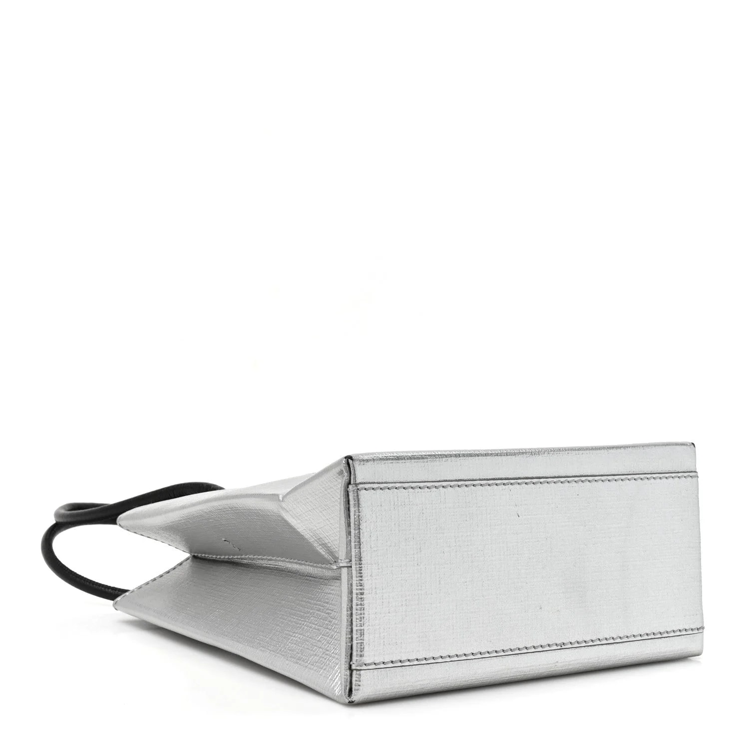 Metallic Squared Logo North South Shopper XXS 4