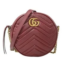 Gucci — Gucci GG Marmont Round Mini Chain — Handbag — resale