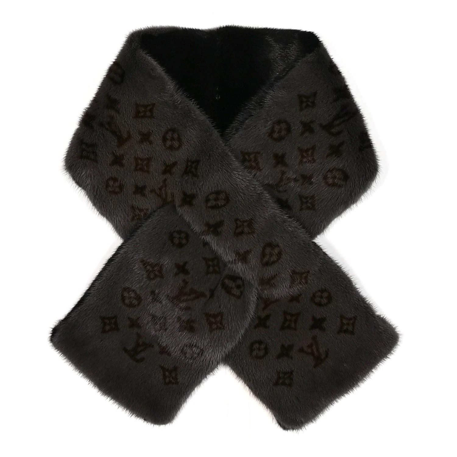 Louis Vuitton — Reverse Mink Fur Scarf Stole Wrap — Accessory — resale