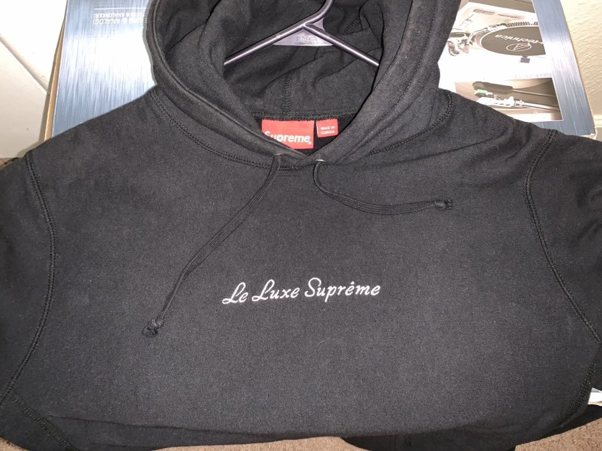 Supreme — Supreme le Luxe Hoodie — streetwear — resale