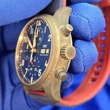 IWC Pilot's Blue Chronograph 41mm IW388109 Complete Set 3
