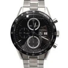 Tag Heuer — Tag Heuer Carrera Black Dial Chronograph 41mm Automatic Steel 155954236 — Watch — resale