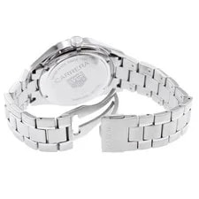 TAG Heuer Carrera Twin-time WV2116 39mm SS Silver #C12440 3