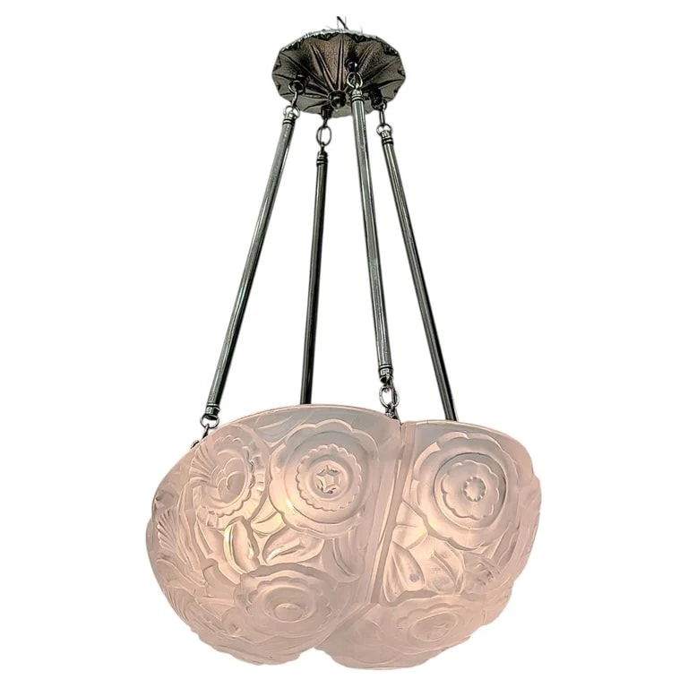 Genet & Michon — French Art Deco Pendant By Genet et Michon — lighting — resale