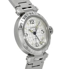 Cartier Pasha C Meridian GMT W31029M7 Silver 736790 3