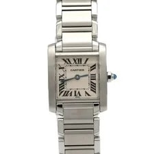 Cartier — Authentic Cartier Tank Française SM W51026Q3 Stainless Steel Quartz #270-00... — Watch — resale