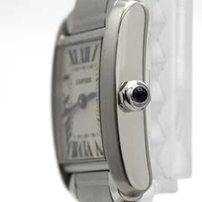 Authentic Cartier Tank Française SM W51026Q3 Stainless Steel Quartz #270-00... 3