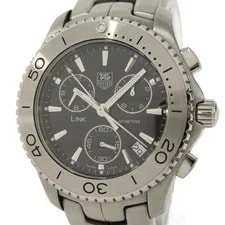 Tag Heuer — Tag Heuer Link Chronograph Quartz Ss Black Dial Cj1110 — Watch — resale