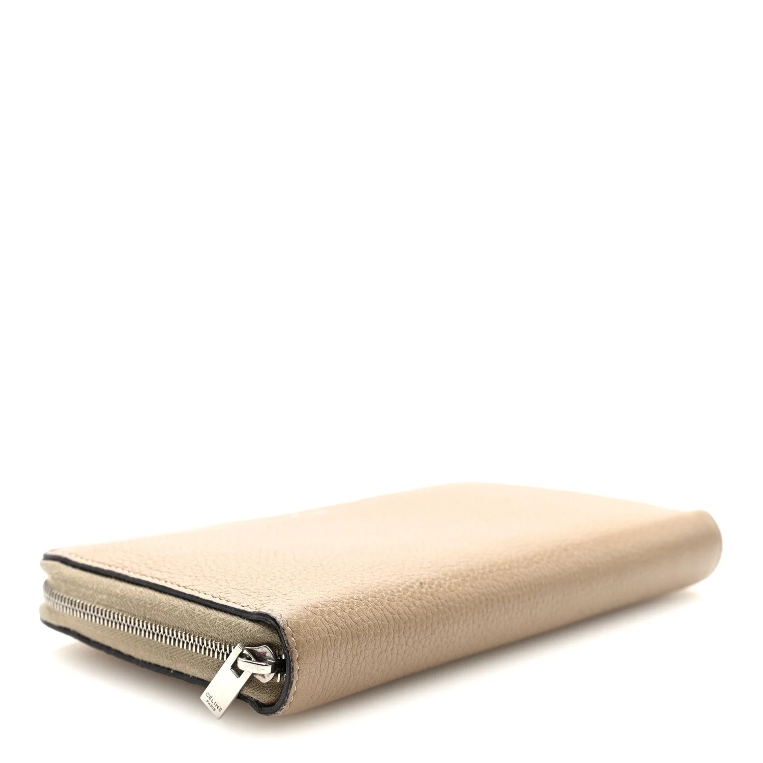 Grained Large Zip Around Multifunction Wallet Dune 4