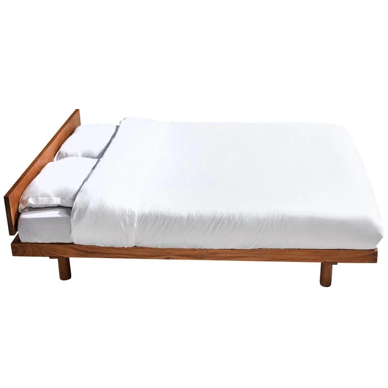 Pierre Chapo — Early Pierre Chapo 'Godot' Queen Bed in Solid Elm — Furniture — resale