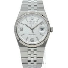 Rolex Land-Dweller 40 Honeycomb Motif 127334 K18WG/Stainless Steel ... 2