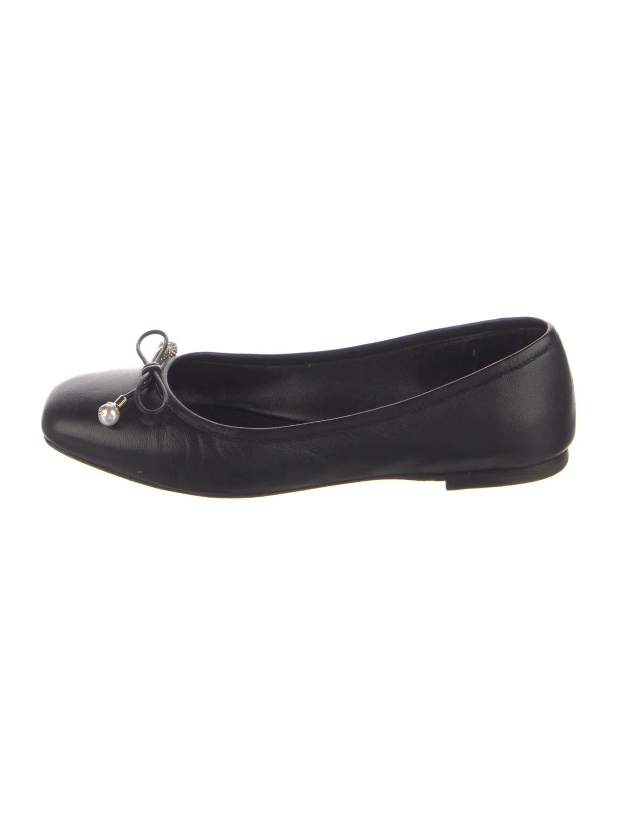 Jimmy Choo — Bow Accents Ballet — Designer Shoe — resale