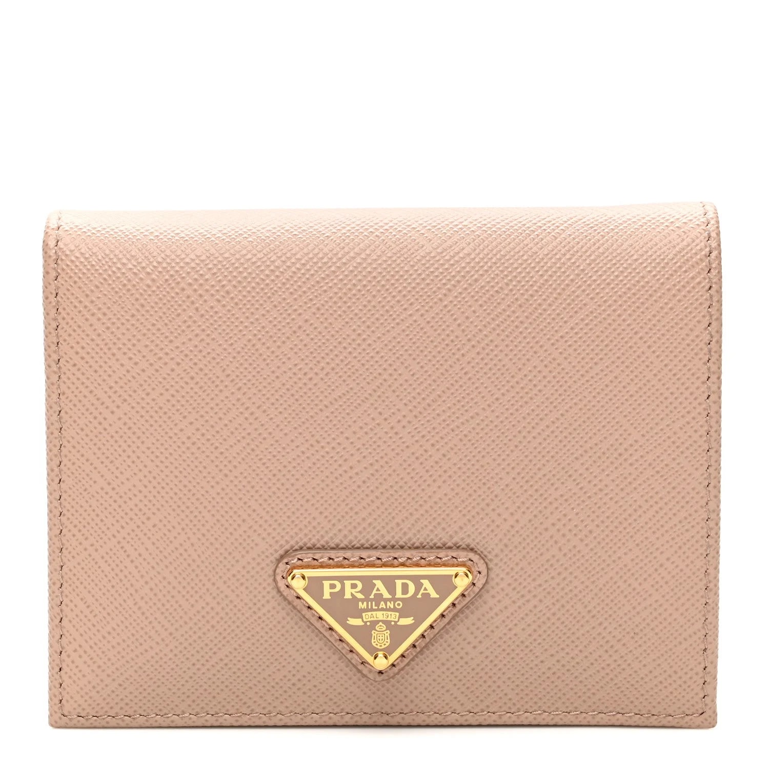 Prada — Small Triangle Bi-Fold Wallet Cipria — Accessory — resale