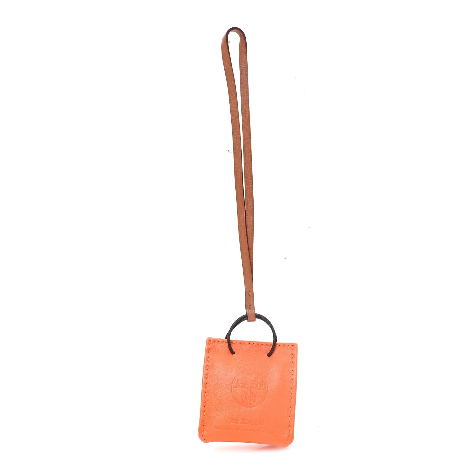 Hermès — Milo Shopping Bag Charm Feu — Accessory — resale