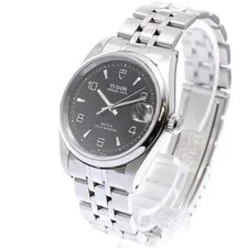 Tudor Prince Date 72000 32mm SS Black Dial Automatic Date #C394 2