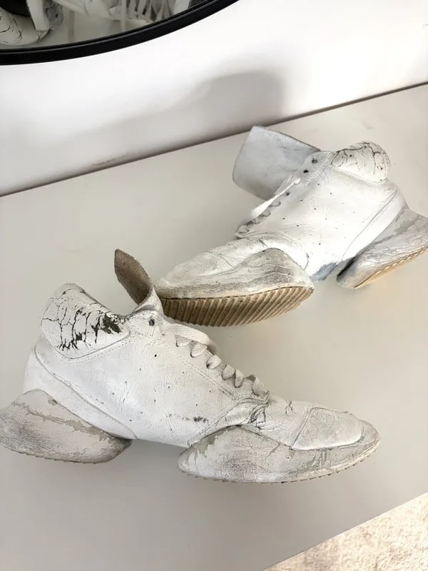 Rick Owens — Painted Rick Owens Runners — Sneaker — resale