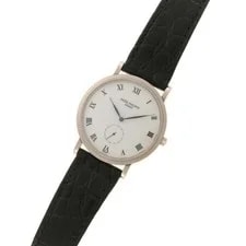 Patek Philippe Calatrava 3919G-001 K18White Gold / Leather 33mm 2003 #DW2454 2