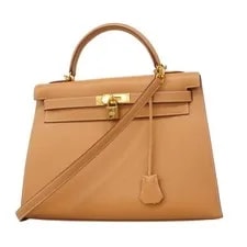 Hermès — Hermes Kelly 32 Sable Square D (2000) Hardware — Handbag — resale