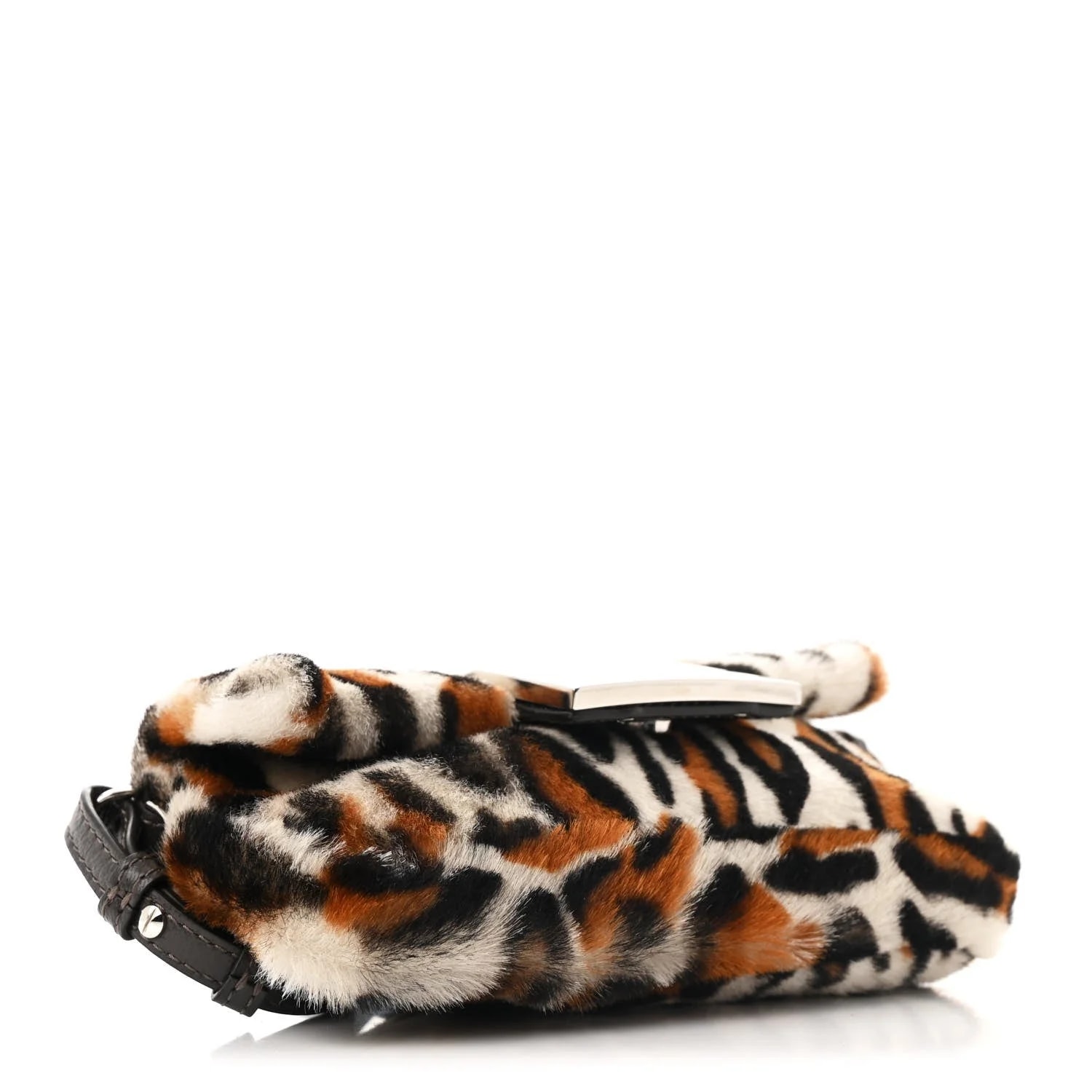 Calf Hair Leopard Print Phone Baguette Moro 4