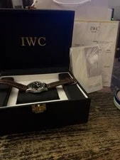IWC Pilot's Mark Xviii le Petit Prince Blue Dial Brown Leather 40mm Auto 3