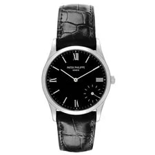 Patek Philippe Calatrava Platinum Black Dial 5026P 5026 Box Papers 2