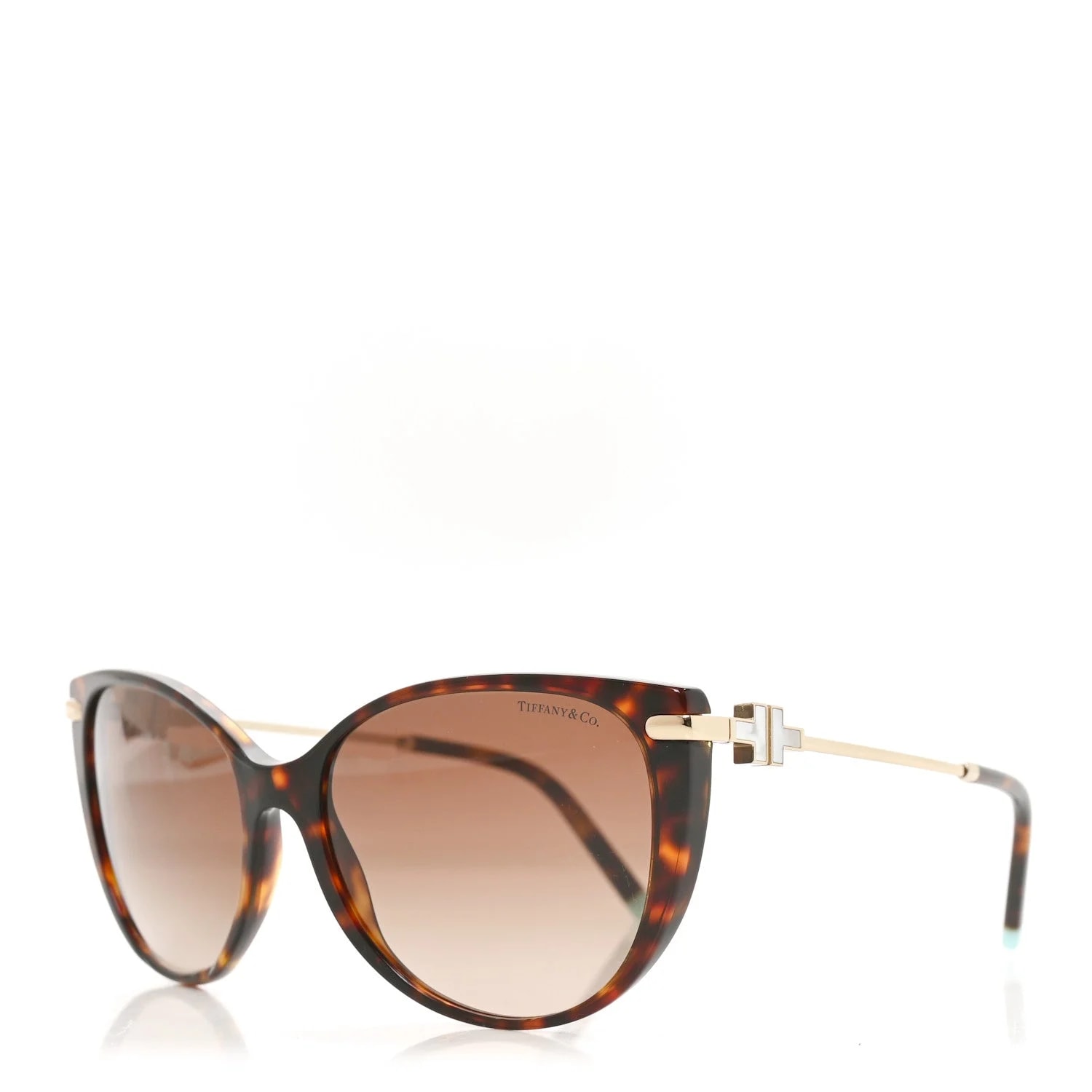 Tiffany & Co. — Acetate Metal Mother of Pearl T Wire Sunglasses Havana — Accessory — resale