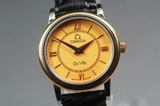 Omega de Ville Prestige 595.1471 Cal.1471 Gold Roman Quartz Japan 3