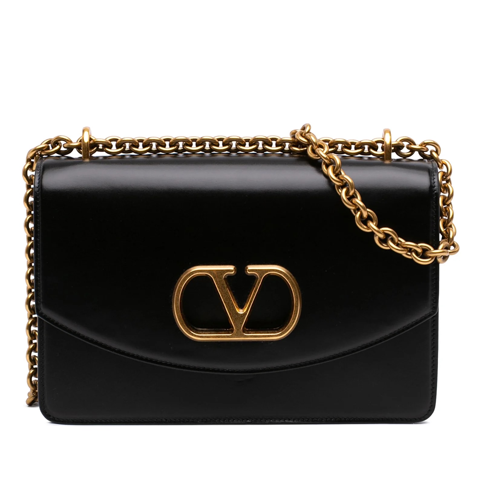 Small Shiny VLogo Vain Crossbody