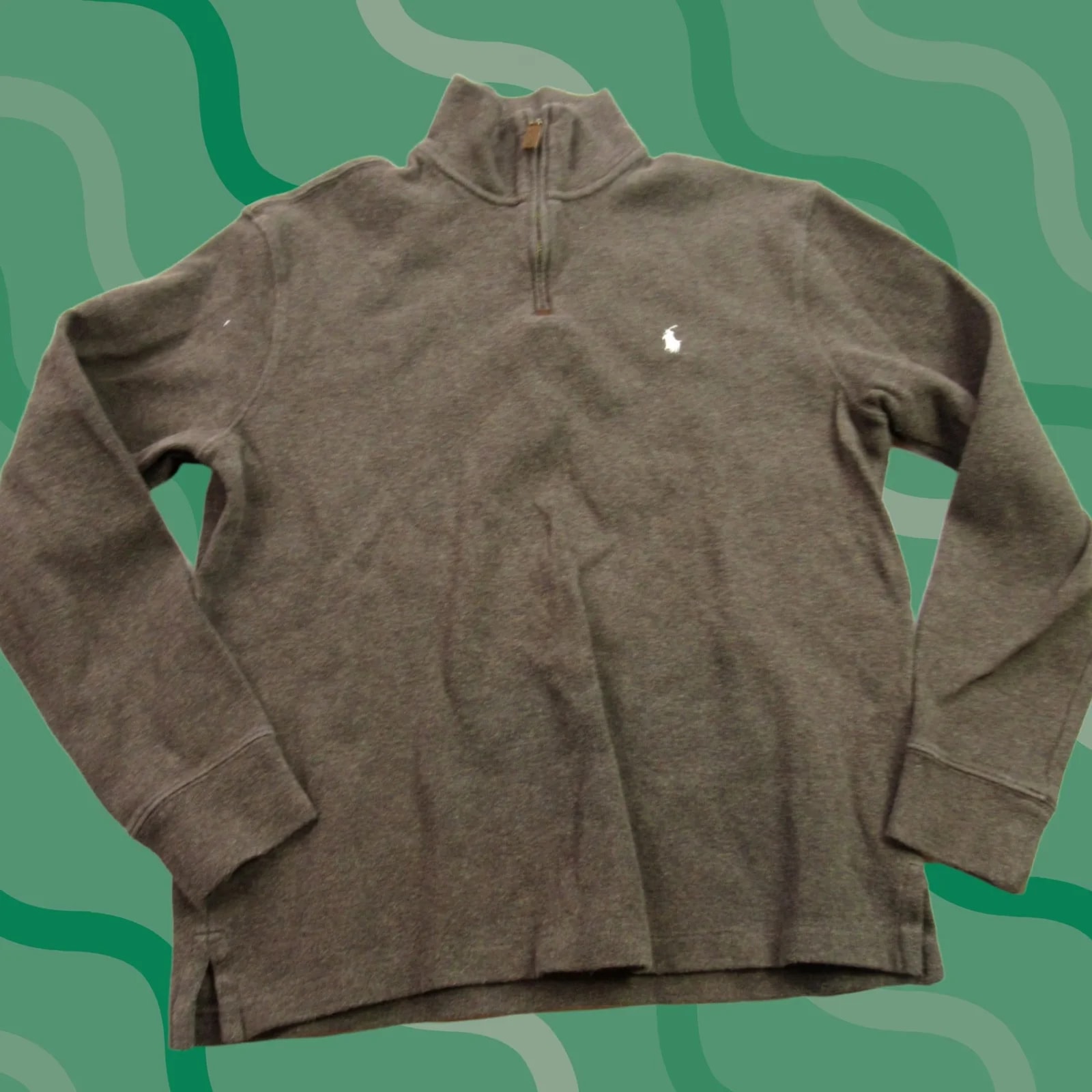 Polo Ralph Lauren — Polo Ralph Lauren Medium Long Sleeves 1/4 Zip Sweater Pullover Casual — streetwear — resale