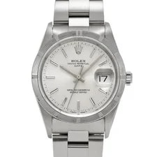 Rolex — Rolex Oyster Perpetual Date 15210 34mm Stainless Steel Silver #WW2306 — Watch — resale