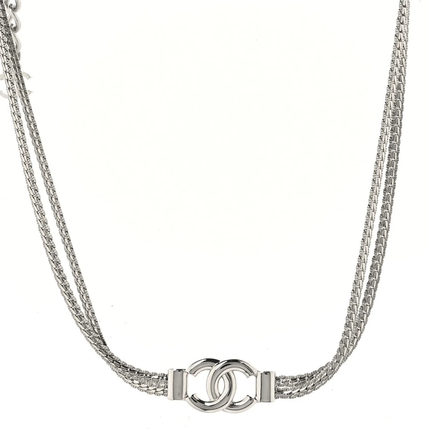 Chanel — Metal Chain CC Choker — Jewelry — resale