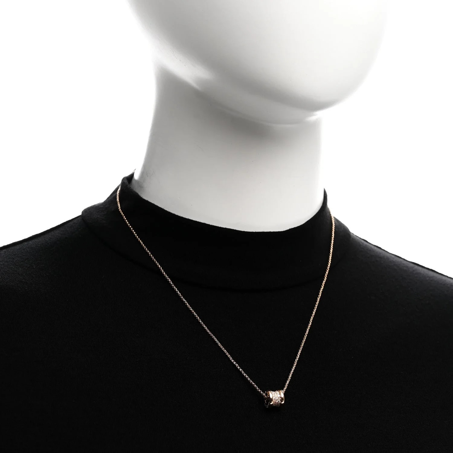 18K Rose Gold Small B.Zero1 Pave 2